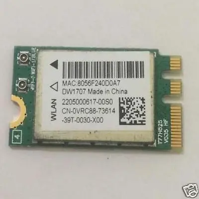 Беспроводная карта-адаптер для Dell DW1707 DP/N VRC88 Qualcomm Atheros QCNFA335 беспроводной bluetooth NGFF