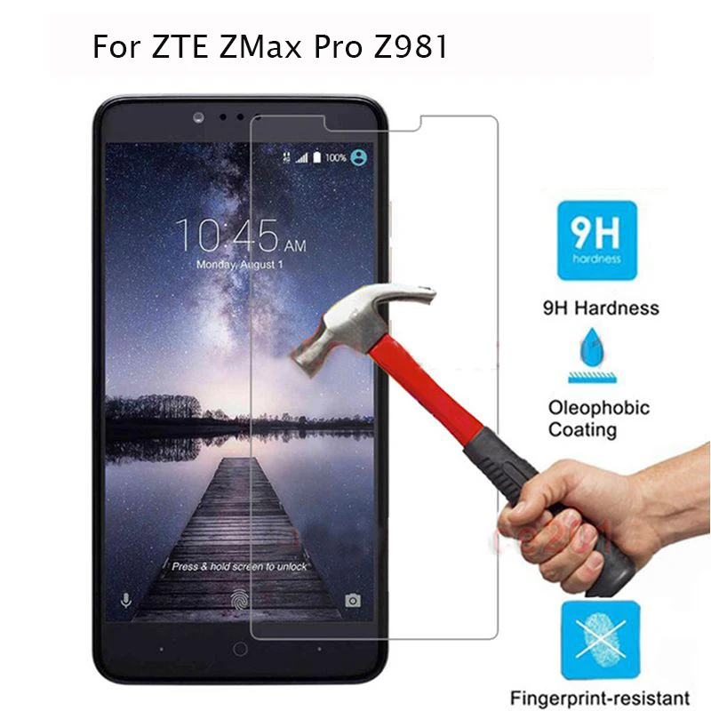 Для zte ZMax Pro Z981 закаленное стекло высокое качество 9h 2 5D экран протектор с