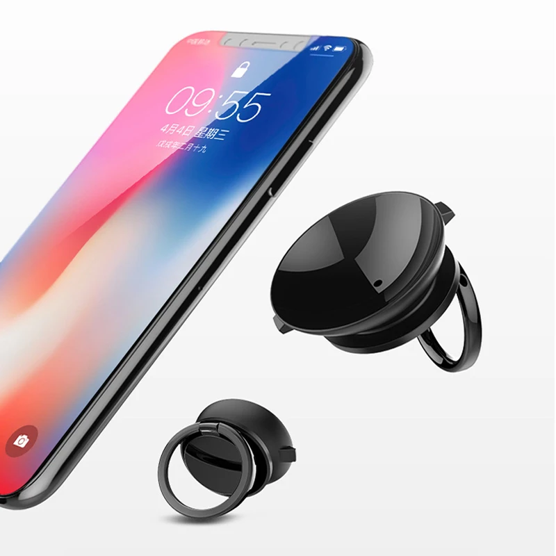 Universal General Phone Finger Ring Holder 360 Degree Suction Cup Stand for Samsung Xiaomi iPhone X 6 Plus Smartphone Tablet