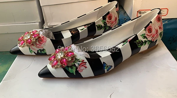 Qianruiti chaussures femme; коллекция года; Цвет черный, белый, розовый; балетки на плоской подошве с принтом; блестящие Мокасины с цветами; женская обувь на плоской подошве без застежки
