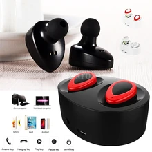 10 шт./лот, модные мини беспроводные TWS-K2, стерео наушники с Bluetooth 4,1, наушники-вкладыши, наушники с зарядным устройством