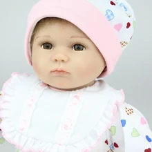 Cute16 ''/40 см силиконовые куклы Reborn с одеждой, реалистичные Новорожденные-кукла игрушка Reborn для детей bonecas