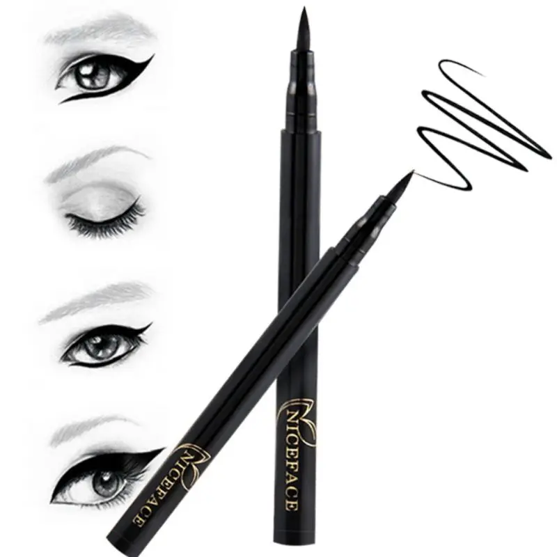 Female Pro Waterproof Eyeliner Pencil Long lasting Black Eye Liner Pen