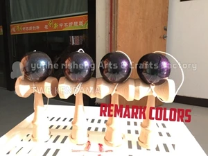 Горячая Детская игрушка шар Kendama деревянный Рождественский подарок игрушки для детей Детская игрушка фабрика PRO Высокое качество - Цвет: super metal