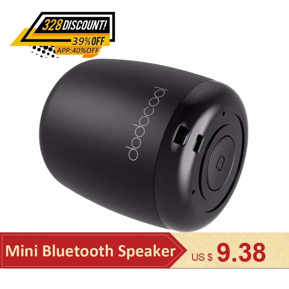 dodocool Loudspeaker Bluetooth Speaker Portable Stereo Handsfree Music Square Box Mini Wireless Speaker for Compute font
