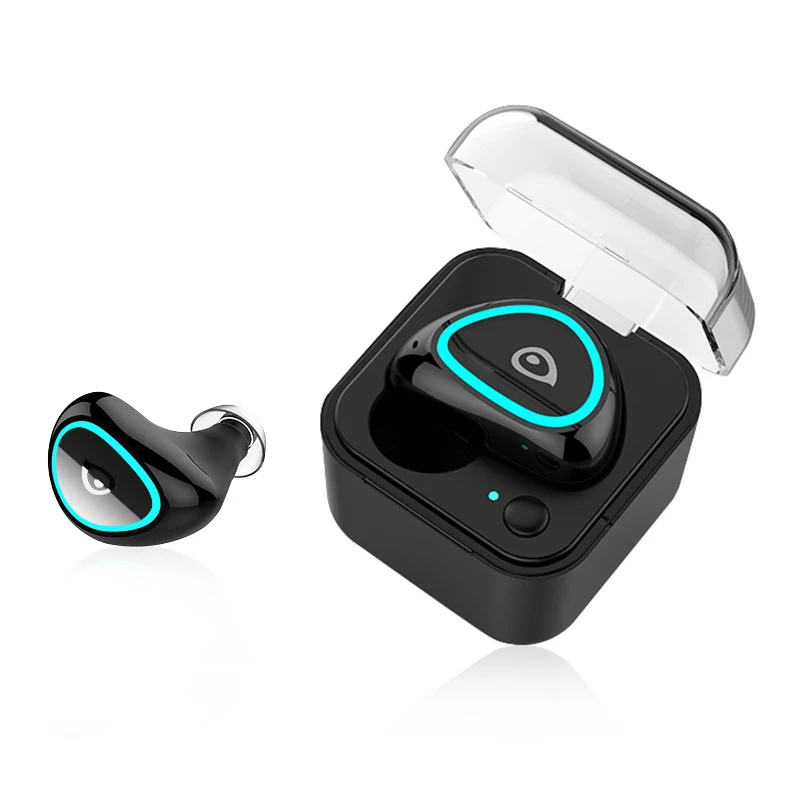 

Mini Charging Box Wireless Bluetooth Headset In-ear Sports Earphones Music Earbuds Portable Stereo Headphones Black White M19