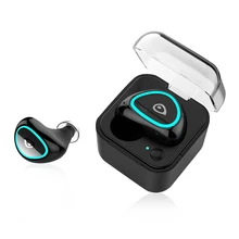 Mini Charging Box Wireless Bluetooth Headset In ear Sports Earphones Music Earbuds Portable Stereo Headphones Black