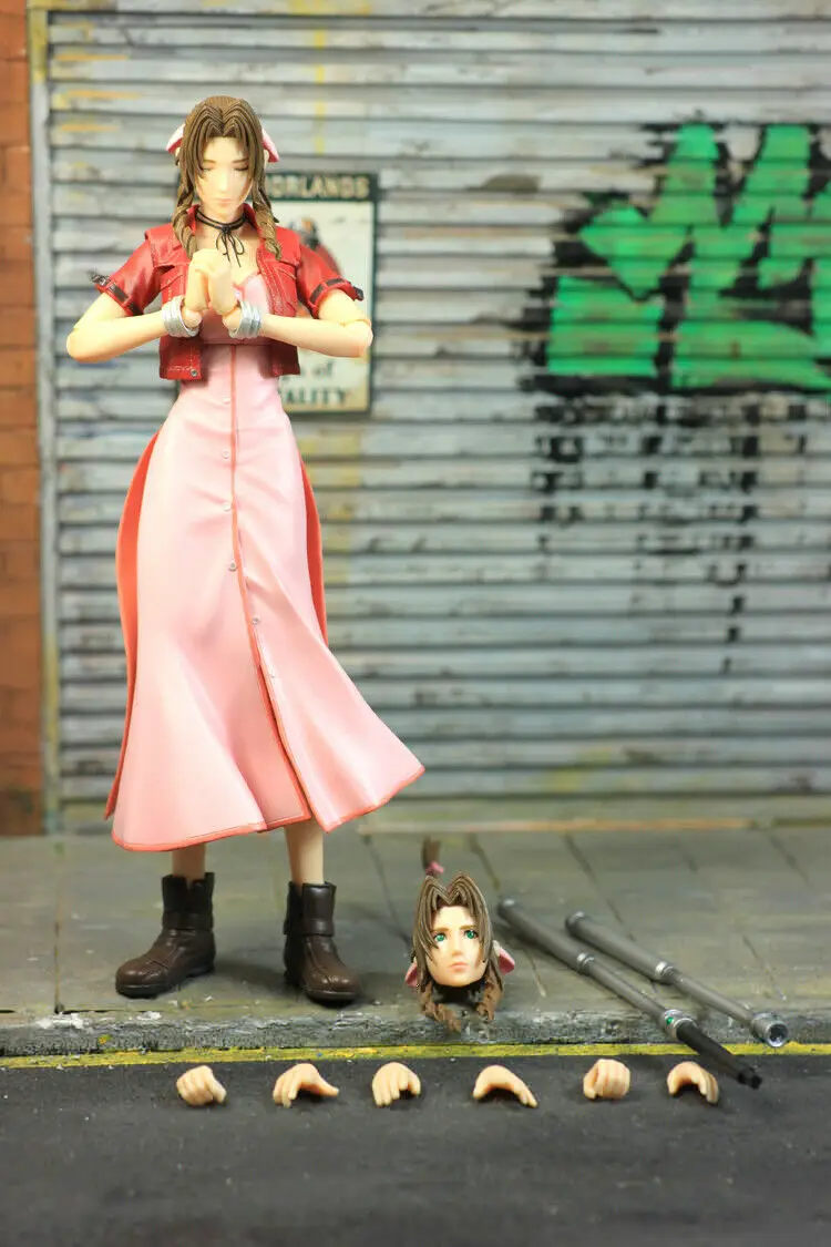 Play Arts последняя фантазия VII Aerith Zack фигурка без коробки дешевая стоимость доставки