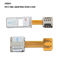 Adaptador de tarjeta Micro SD para teléfono Android, extensor Universal para tarjeta Sim híbrida TF, extensor Nano Cato