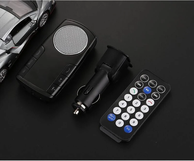 JINSERTA, Универсальный Bluetooth автомобильный комплект, громкая связь, u-диск, SD, музыкальный Автомобильный mp3 плеер, громкая связь, микрофон для мобильного, пульт дистанционного управления, Consolar