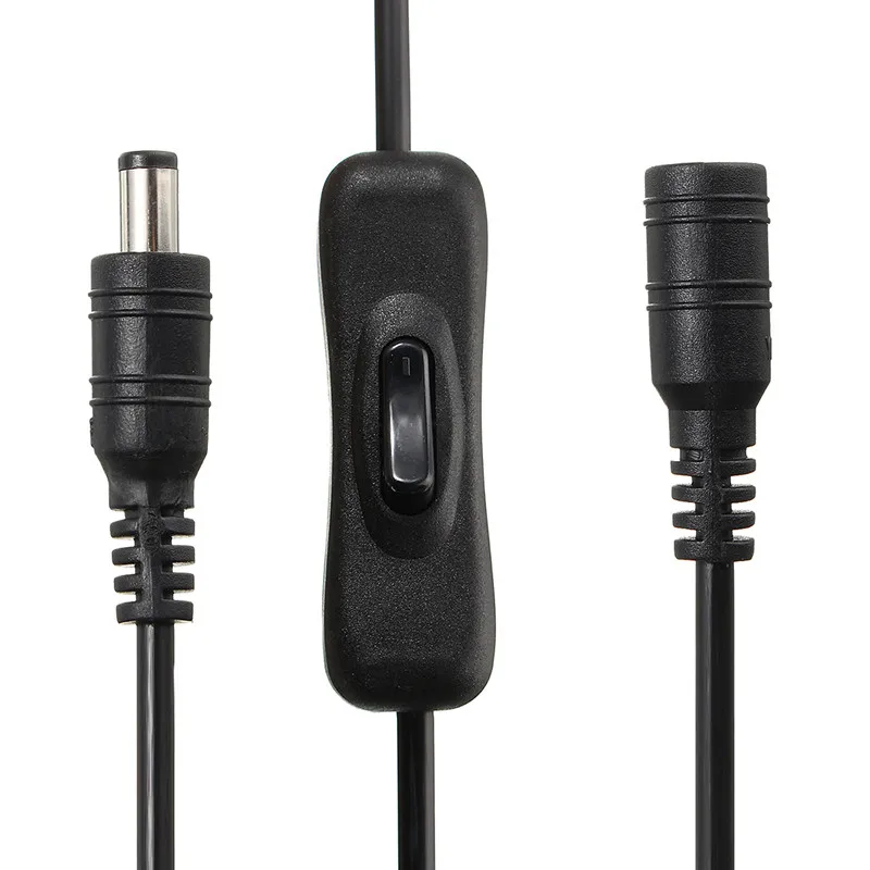 5.5X2.1mm DC Power Plug Connect Accessories Switch Cable ...