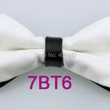 YIBEI Coachella галстуки черный низ белый галстук-бабочка два тона сплошной Цвет Бабочка Алмаз кожа Пикер смокинг бабочки Предварительно Связанные