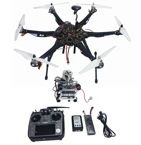 Assembled Full Set Drone RTF HMF S550 Frame GPS APM2 8 Flight Control with Compass AT10