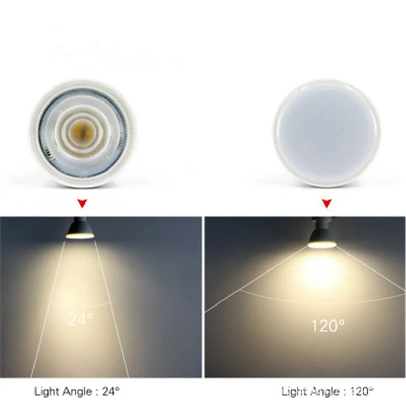 

LED Bulb Lights Lamp Bombilla E27/GU10/MR16 220V 6W Spotlight Light Angle 120/24 White/Warm White High Brightness Living Room