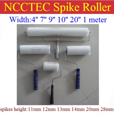 

spike spiked rollers 4'' 7'' 9'' 10'' 20'' 1 meter wide width | 100mm 180mm 230mm 250mm 500mm 1000mm epoxy Self Levelling tools