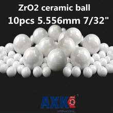 Axk 10 шт 5,556 мм 7/3" Zro2 керамические шарики циркониевые шарики, используемые в подшипнике/насосе/линейном слайдере/валвных шариках G5