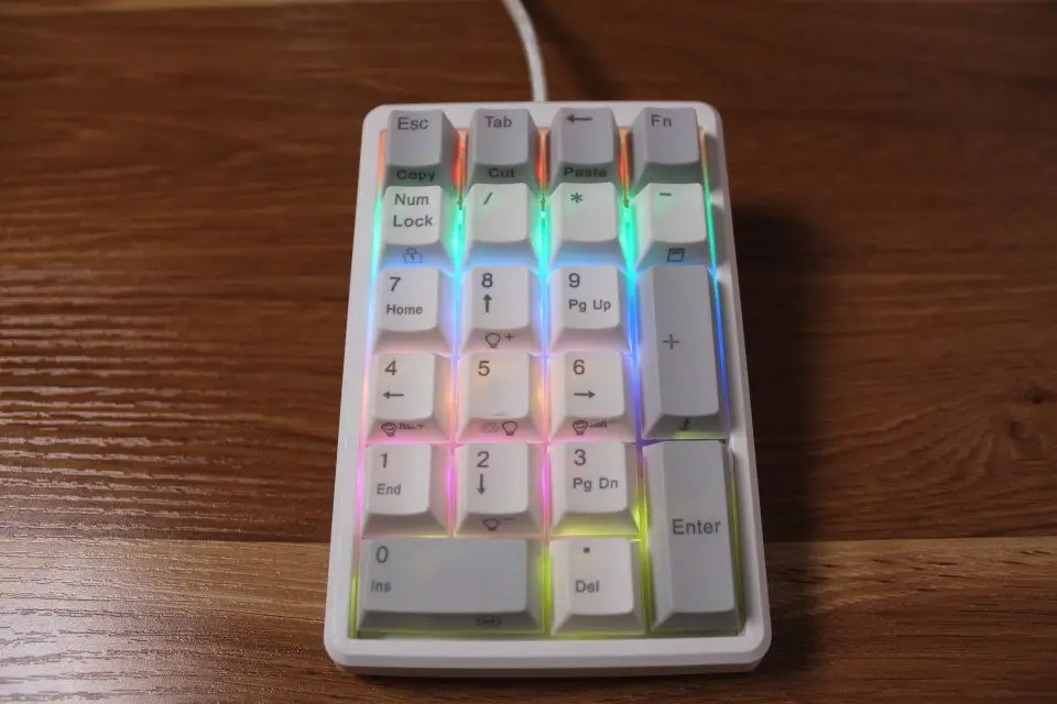 Niz с подсветкой numpad 45g емкостный коврик механическая клавиатура num pad для банкира