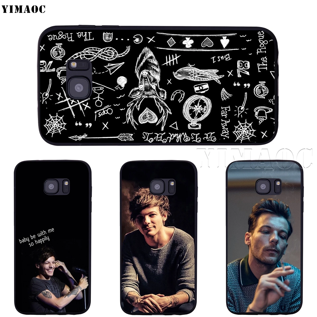 YIMAOC Louis Tomlinson Soft Silicone Case for Samsung Galaxy S6 S7 Edge S8 S9 Plus A3 A5 2016 2017