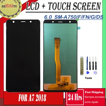 

SZHAIYU TFT 6.0 LCD Display For Samsung Galaxy A7 2018 SM-A750F A750F A750 LCD Screen Touch Digitizer Assembly With Tools