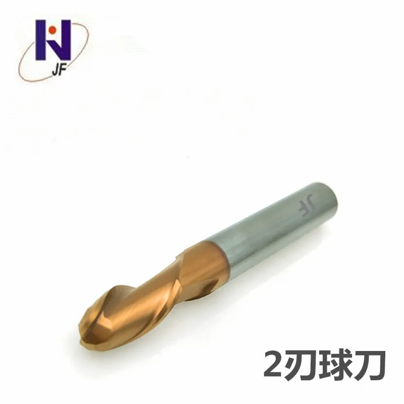 Solid carbide Ball nose end mill 2 flute end mills with straight shank