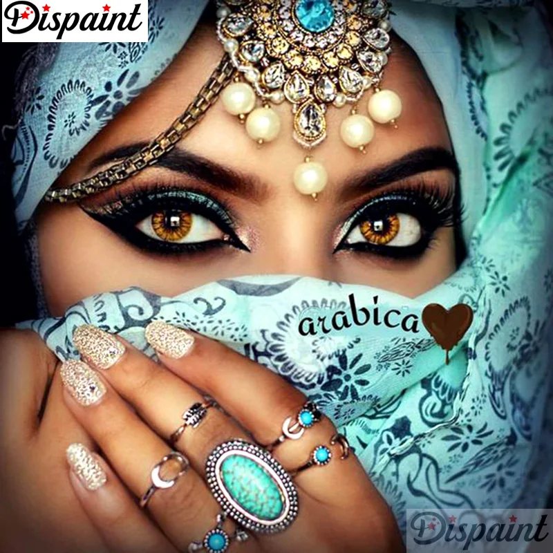 

Dispaint Full Square/Round Drill 5D DIY Diamond Painting "Masked beauty" Embroidery Cross Stitch 3D Home Decor Gift A11483