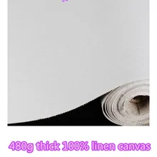 480gsm acyrlic primed artist льняной холст 68 см Широкий рулон