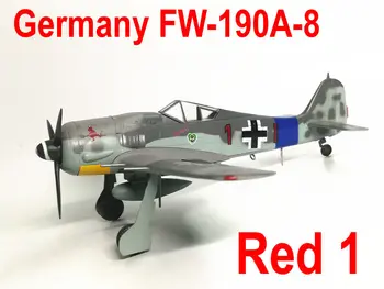 

Easy Model 363601/72 FW190 A-8 Red 1 Aircraft Propellerplane Model