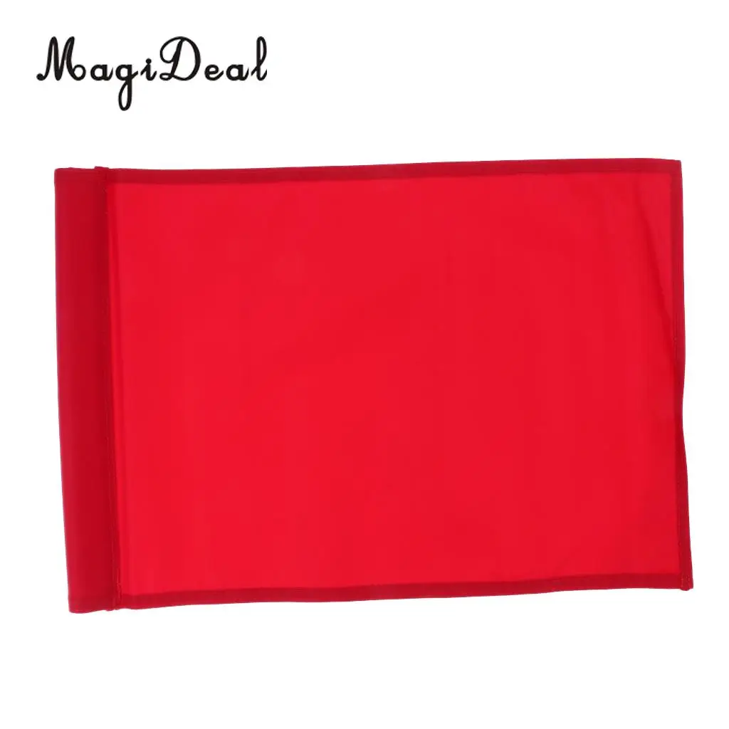 MagiDeal Golf Flag Backyard Practice Golf Hole Pole Cup Flag Nylon Putting Green Flags 510mm x 350mm Sports Golf Accessories