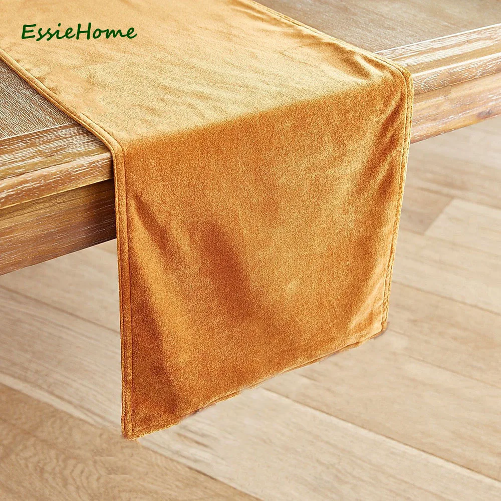 ESSIE HOME 12 Colors Available Matte Velvet High End Table Runner Green Teal Table Cloth Table Runner Placenmat ESSIE HOME 12 Colors Available Matte Velvet High End Table Runner Green Teal Table Cloth Table Runner Placenmat