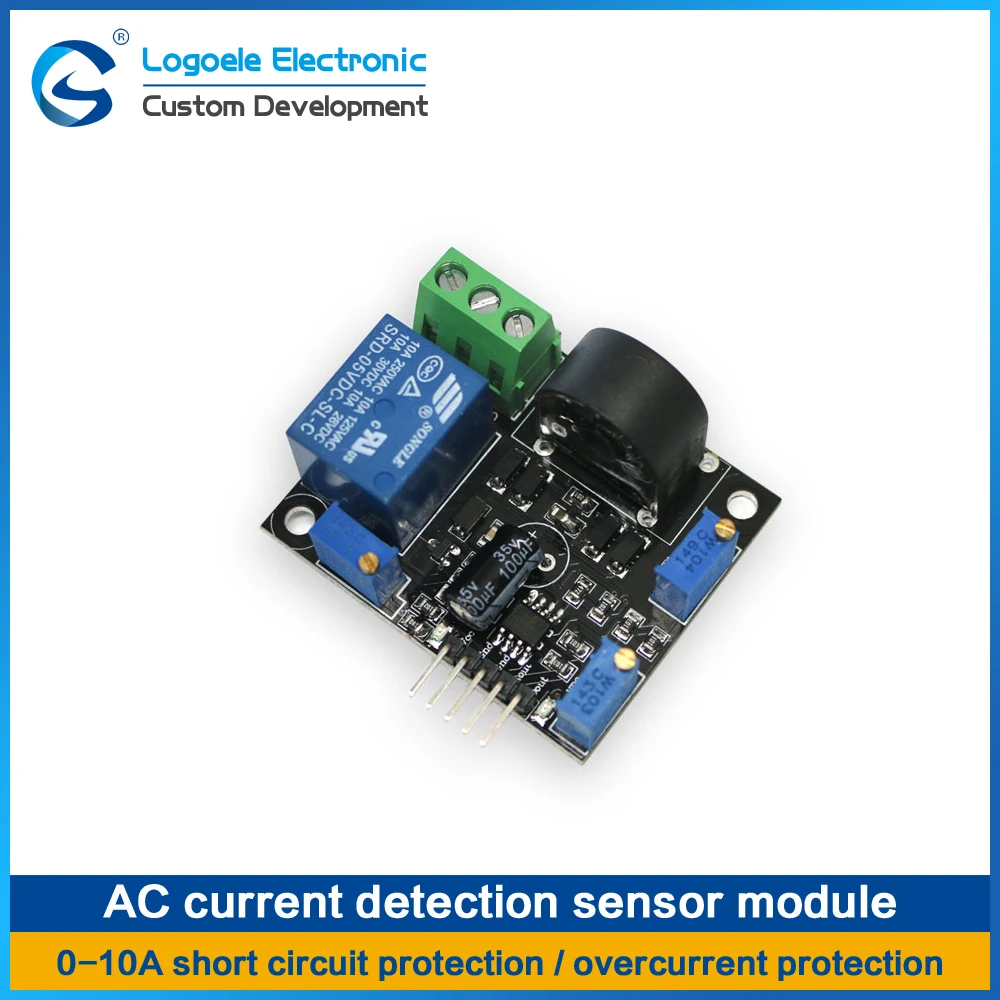 Высокое качество трансформатор тока 0-10A переменного тока Датчик перегрузки по току/короткого замыкания модуль обнаружения