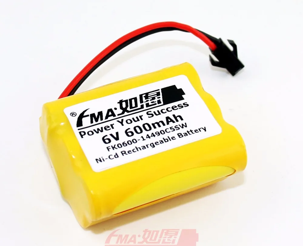 

2Pcs Ni-Cd AA 6V 600mAh Rechargeable Battery for Led Solar Light Backup Power Toy 5SW
