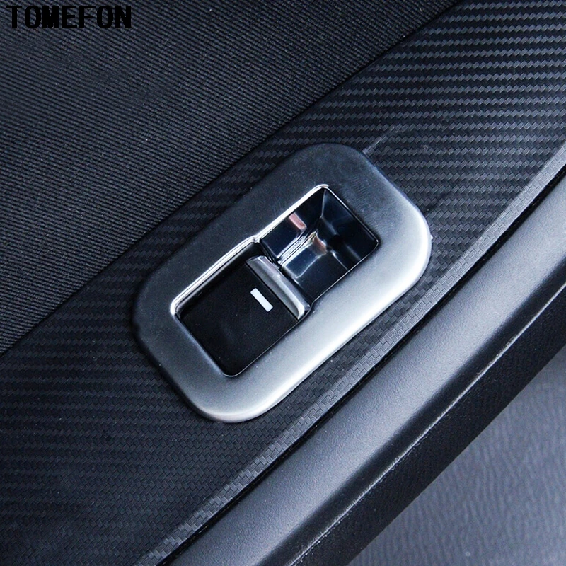 TOMEFON для Mazda 2 Demio DJ DL АБС-пластик, жемчуг, хромированный Внутренний дверной переключатель, кнопки панели, Накладка 4 шт