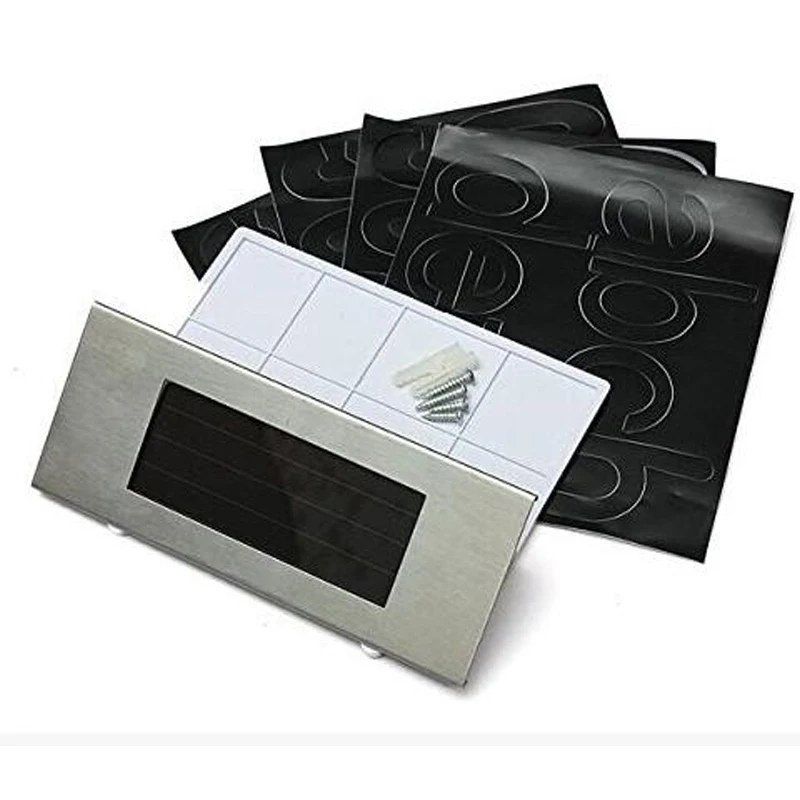2019 NEW 4 LED solar light Outdoor stainless steel House number Indicator light for Outdoor courtyard wall light solar lamp (3)