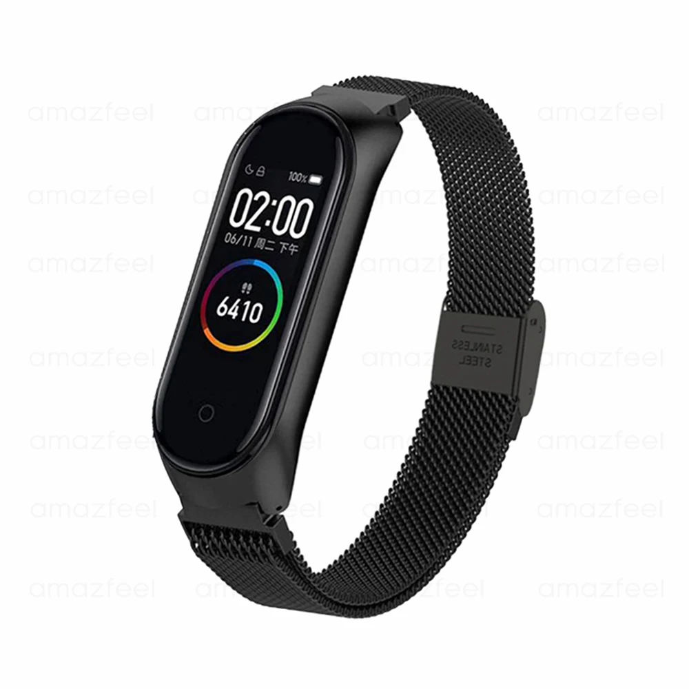Браслет для Mi Band 4 ремешок MiBand металлический браслет из нержавеющей стали Miband