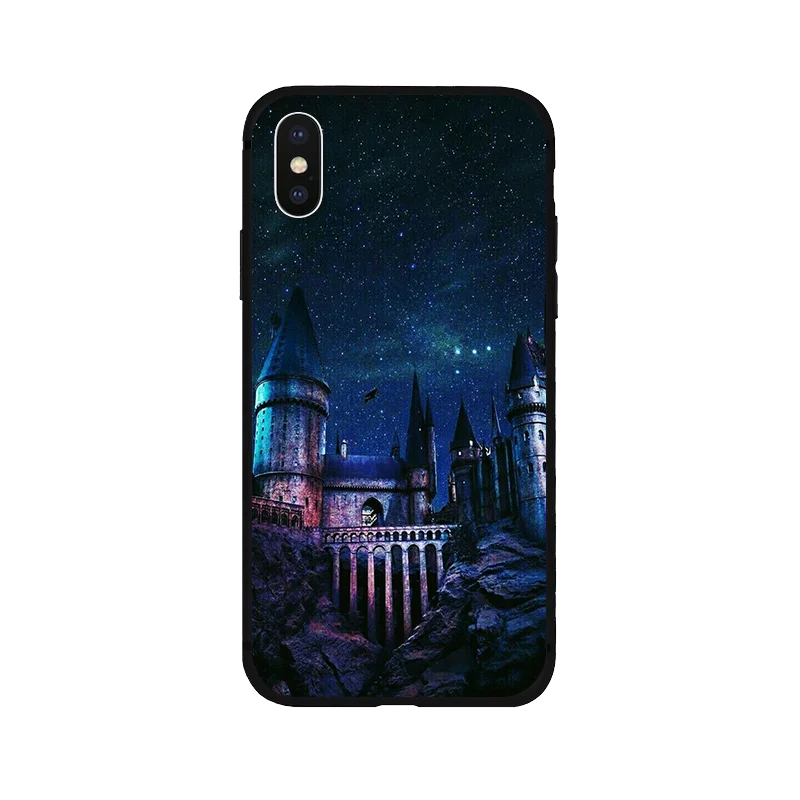 Хогвартс Гриффиндор Слизерин черный мягкий ТПУ чехол для телефона iPhone11 8 7 6 6S 6Plus