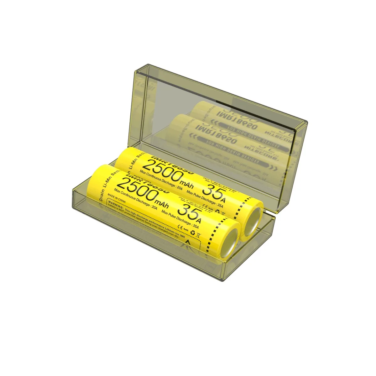 NITECORE IMR18650 2500mAh 35A 3,7 V литий-ионная защищенная аккумуляторная батарея с высокой производительностью для паровых устройств вейперов(1 шт./плоский верх