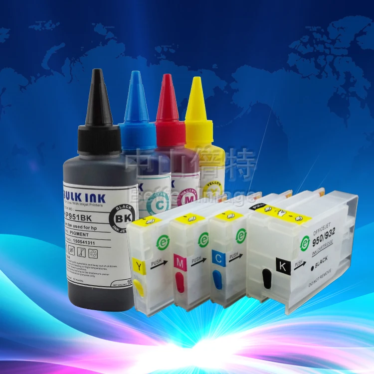 250 ML Inktec Inchiostro Ricarica Per HP 932 BK Black Nero - Foto 3