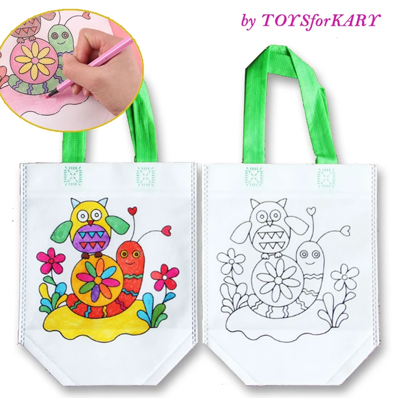 

DIY Painting Drawing Graffiti Bag Environmental Protection Materials Various Design Toys For Develop Child Kindergarten Patience