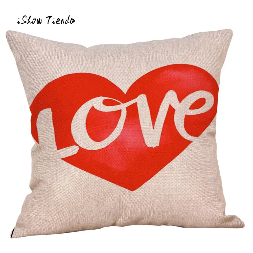 Happy Valentine's Day Cushion Cover Fashion Home Sofa Decoration Throw