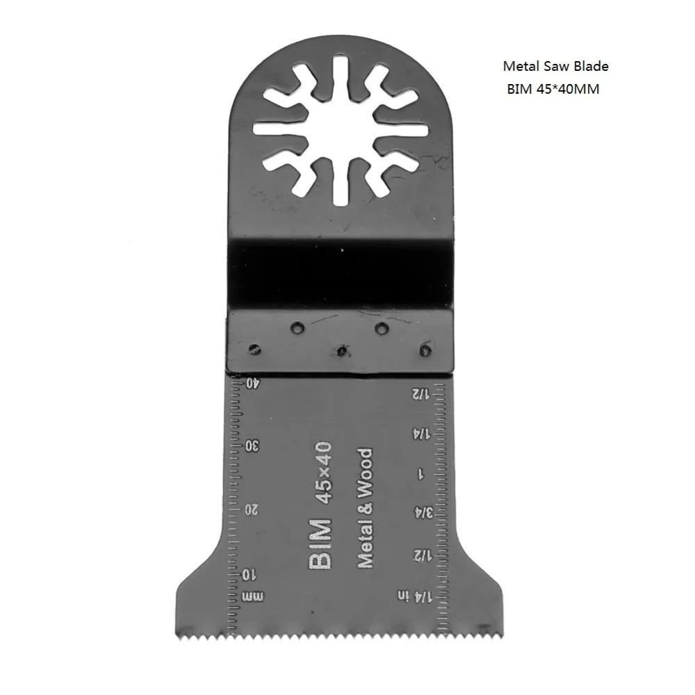  HCS/BIM 45x40mm Multifunctional Oscillating Multi Tools Wood Metal Cutting Saw Blade Trimmer for Dr