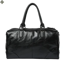 Молодежная мода Фирменная Новинка кожаные сумки для путешествий с боковыми карманами для Для мужчин, заклепки и Hasp путешествия человек мешок, повседневное мужской Бизнес Bolsas