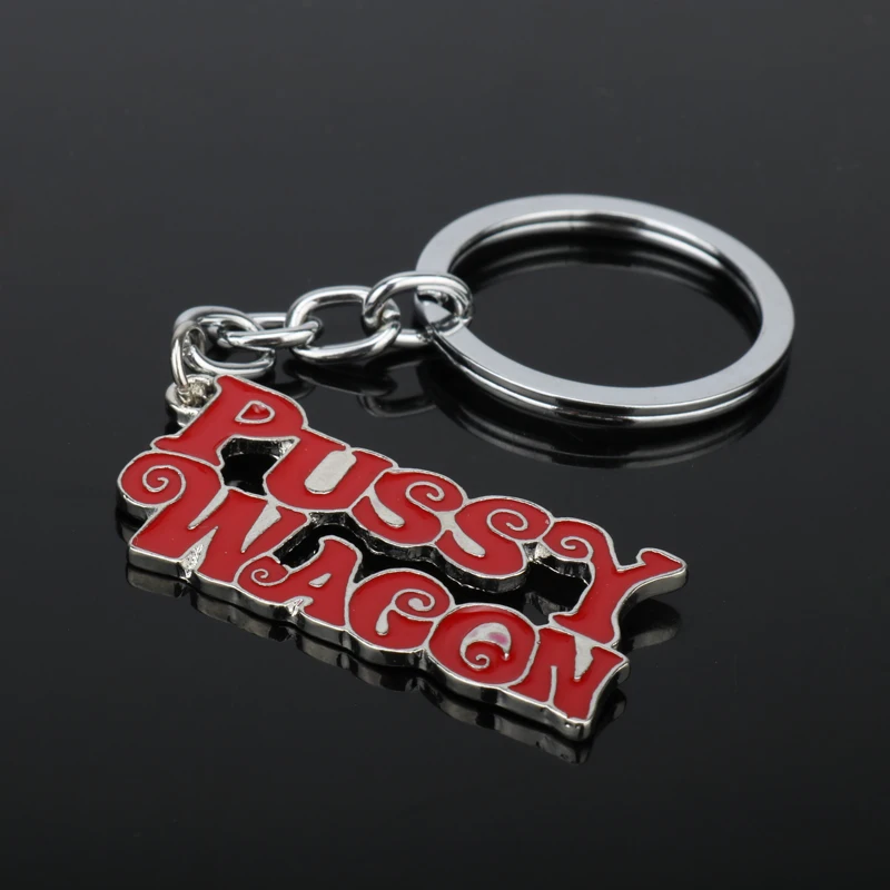 Dongsheng рок музыки игрушка Pussy Wagon металический брелок для ключей как показано в