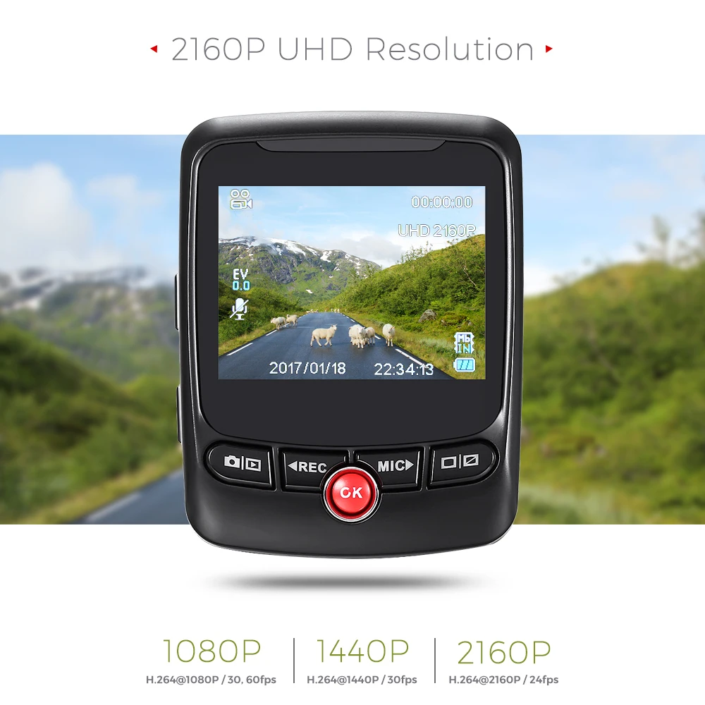  UNS Lager T690C Novatek 96663 Auto DVR GPS Logger Auto Dash Cam 170 Grad 2160 P UHD G-Sensor kamera
