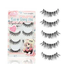 5 пар/компл. мягкие натуральные длинные перекрещивающиеся мягкие длинные смешанные накладные ресницы черные толстые поддельные ресницы для макияжа, инструменты для наращивания