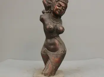

16'' China Art Sculpture Broken Body Nude Woman Bronze Statue