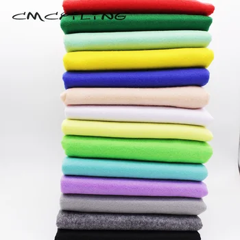 

CMCYILING Soft Felt Farbric For Children Sewing Felts Crafts Dolls Nonwoven Polyester Cloth 90CM*110CM