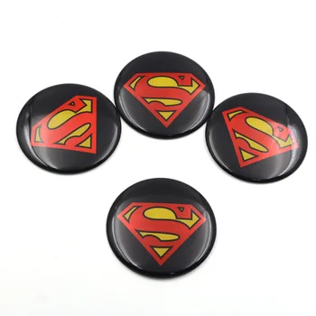 

Gzhengtong 56mm Super Man Logo Car Modified Sticker Wheel Center Hub Sticker Auto Steering Emblem Badge Decals Rim 3D Symbol