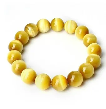 bracelet oeil de tigre jaune