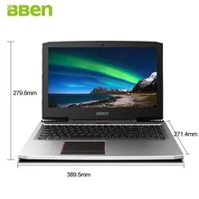 BBEN 15.6″Win10 G16 Nvidia GTX1060 GDDR5 Intel I7-7700HQ Kabylake 1920*1080P 8GB RAM 128G SSD 1T HDD RGB Backlit Keyboard Laptop