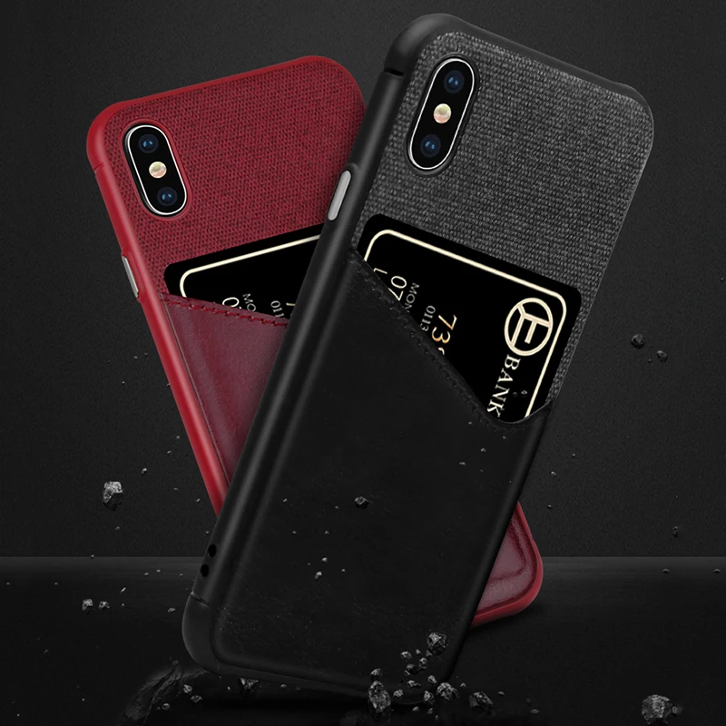 

Luxury Credit Card Wallet Case for Coque iPhone 6s 7 8 Plus Slot Leather Money Holder Cover for iPhone XS Max XR X 10 Funda
